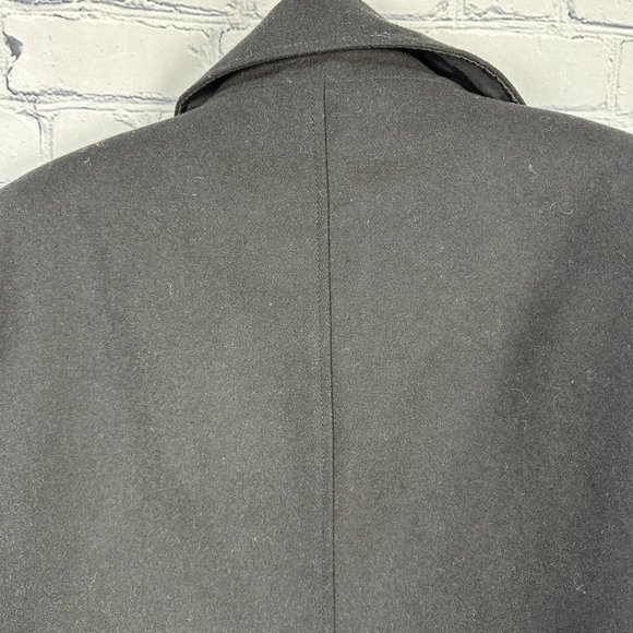 Kenneth Cole Double Breasted Wool Blend Peacoat Jacket, Size Large, Black,‎ NWOT - Picture 8 of 14